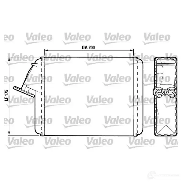 Радиатор печки, теплообменник VALEO 883468 T731R 245499 T 056