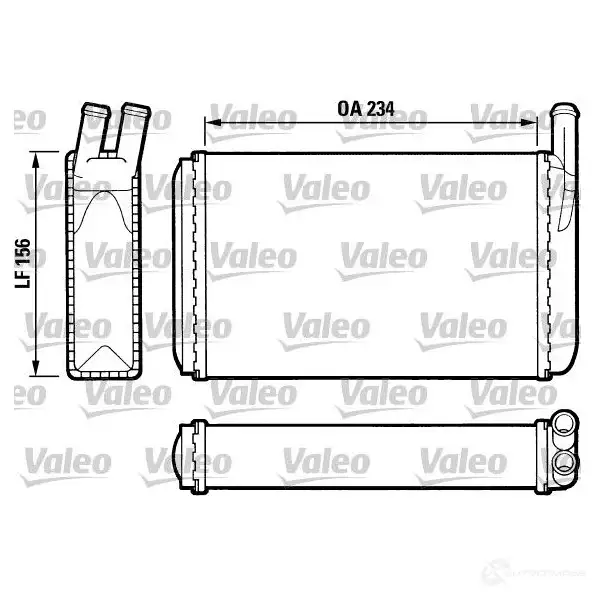 Радиатор печки, теплообменник VALEO T34 8 T668R 239866 812034 изображение 0