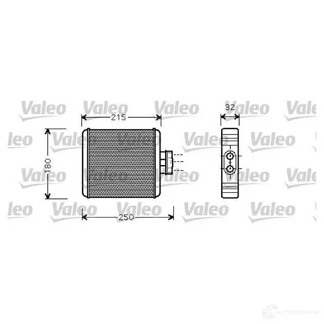 Радиатор печки, теплообменник VALEO 3276428123233 R7H1I SD 812323 240004 изображение 0