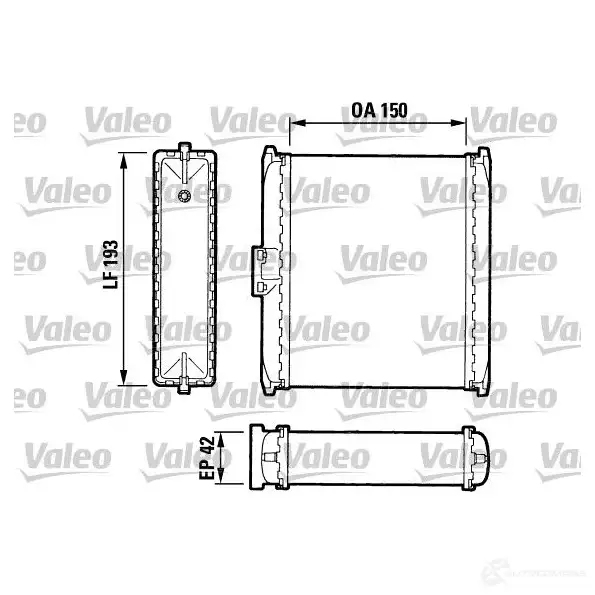 Радиатор печки, теплообменник VALEO EMGOVMN 883737 T06 0 245520