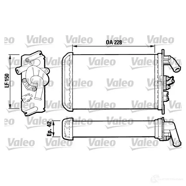 Радиатор печки, теплообменник VALEO 3276428837918 SO P6JD 883791 245539