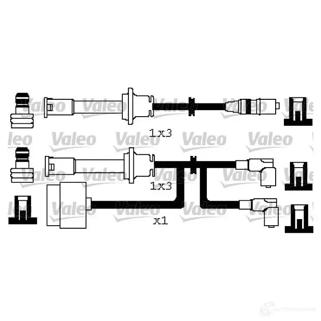 Высоковольтные провода зажигания VALEO 224084 Z 4EBVE 3276423462498 346249