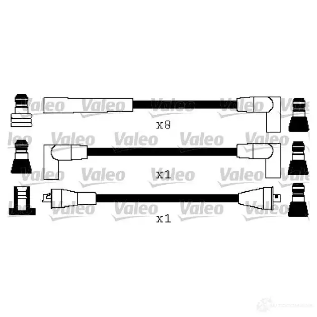 Высоковольтные провода зажигания VALEO 346545 224375 3276423465451 2X QXJ