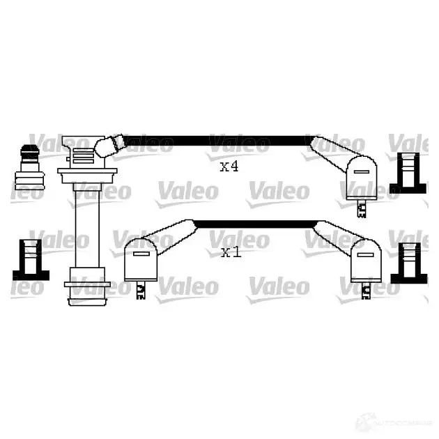 Высоковольтные провода зажигания VALEO 3276423464218 346421 224252 G0 TSW