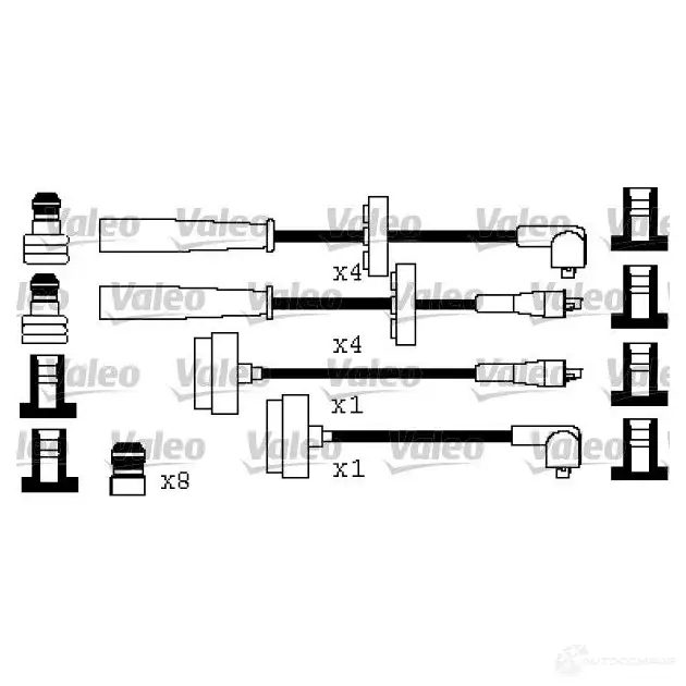 Высоковольтные провода зажигания VALEO 3276423465215 B8BS 4P5 346521 224352