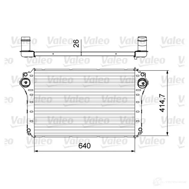 Интеркулер VALEO 818568 1437874197 2 US3U