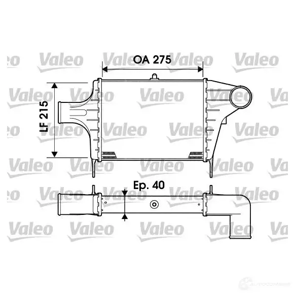 Интеркулер VALEO 241225 A0 1D9 817896 3276428178967