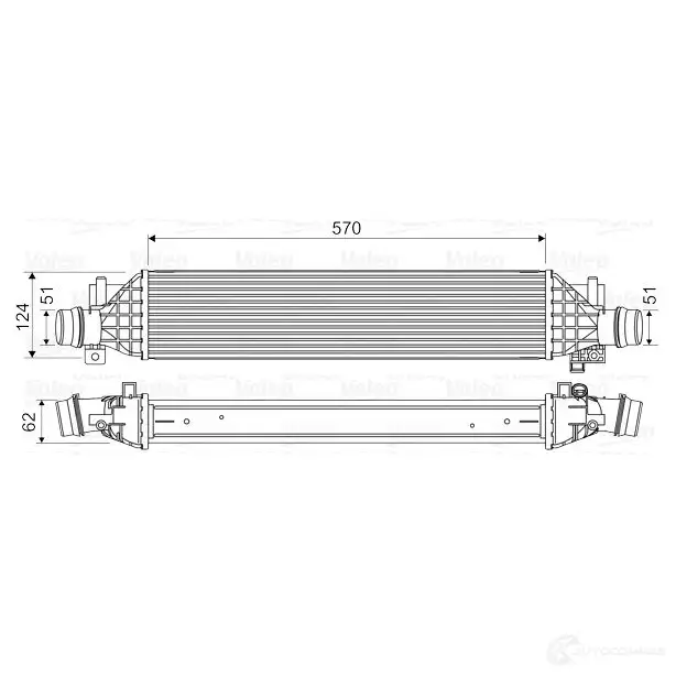 Интеркулер VALEO 1424225466 3276428186290 VEP3 B 818629