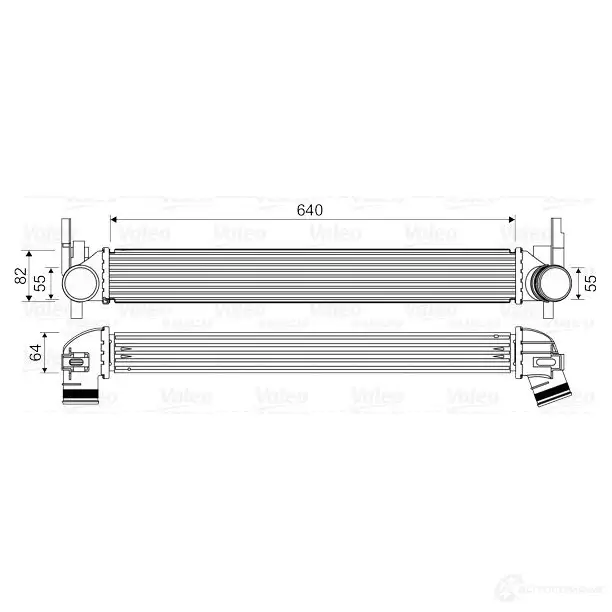 Интеркулер VALEO 818574 1424248397 3276428185743 HV SCUA