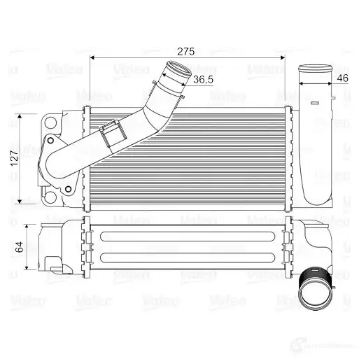 Интеркулер VALEO Y9I7 TD 3276428183510 818351 1424248374