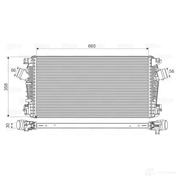 Интеркулер VALEO 3276428185675 818567 1424248394 0ZX E1SS