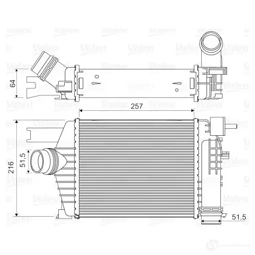 Интеркулер VALEO J T53P5I 1424248366 3276428183435 818343