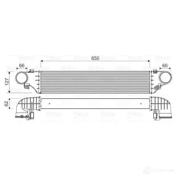 Интеркулер VALEO 9 J40E 818552 1424248386 3276428185521 изображение 0