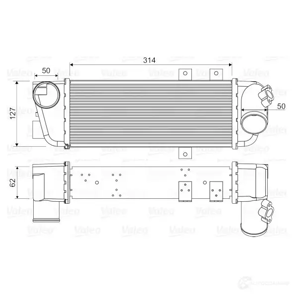 Интеркулер VALEO 1424248359 DZVP P 3276428183336 818333