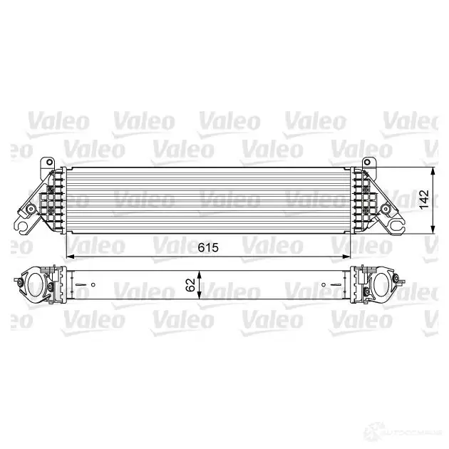 Интеркулер VALEO 818630 1437873650 A24V O изображение 0