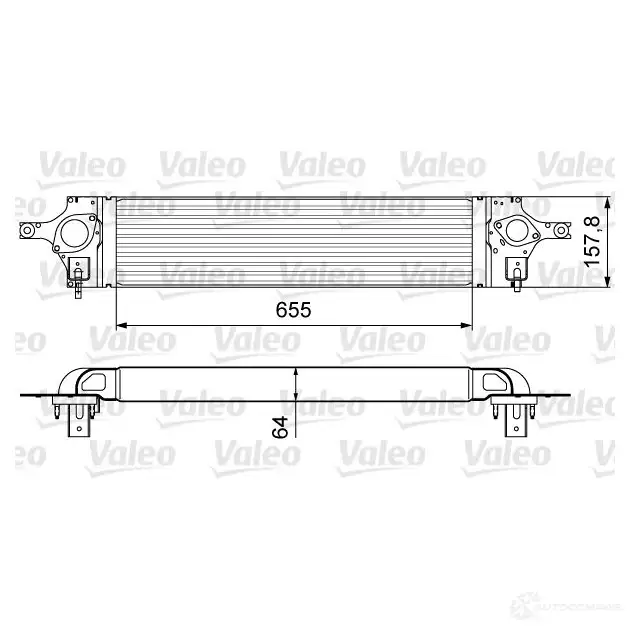 Интеркулер VALEO 818358 OQX NA96 1437872746