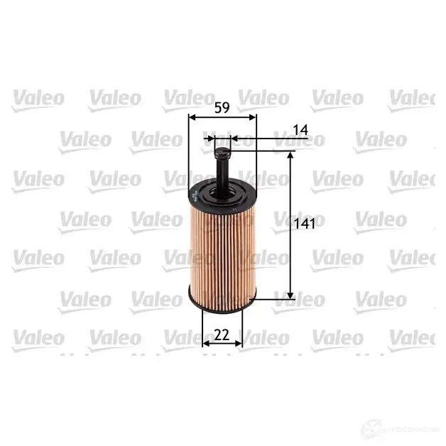 Масляный фильтр VALEO 3276425865099 586509 ZJ B44 232122 - Изображение 1