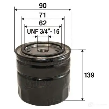 Масляный фильтр VALEO 586043 3276425860438 K RQ75D 1206056086