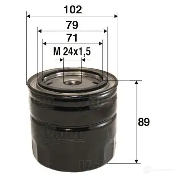 Масляный фильтр VALEO 586061 LWDD0 8 3276425860612 1206057258