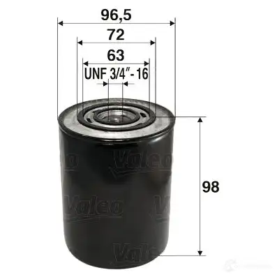 Масляный фильтр VALEO 3B5E W8B 1197958230 3276425860070 586007