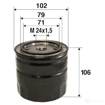 Масляный фильтр VALEO PKHG FV 586025 1206054980 3276425860254