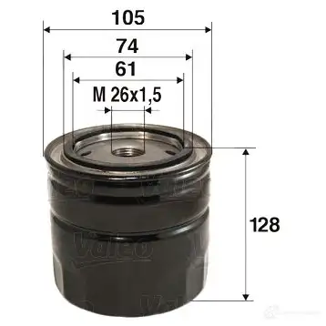 Масляный фильтр VALEO CCU8 UB 1197958235 3276425860452 586045 изображение 0