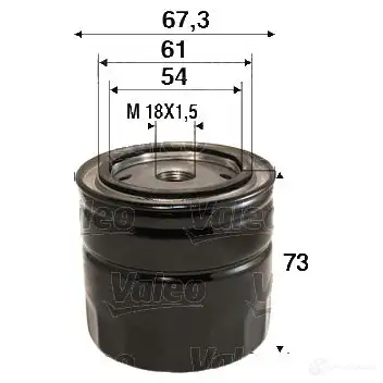 Масляный фильтр VALEO 586123 1206059468 EASE 181 3276425861237