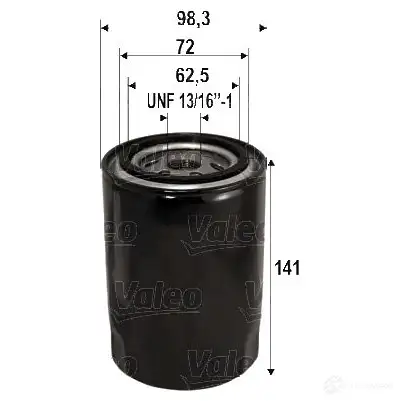 Масляный фильтр VALEO Q WND12 586112 3276425861121 1206059386