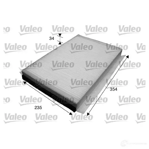 Салонный фильтр VALEO 2F 9XZ 235468 3276427156010 715601 - Изображение 1
