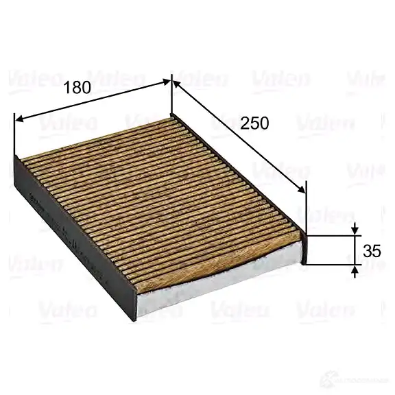 Салонный фильтр VALEO 701032 3276427010329 235116 PH06 L8 - Изображение 1