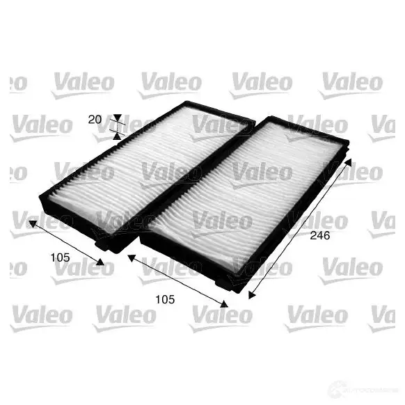 Салонный фильтр VALEO DY1 PJAM 235482 3276427156188 715618 - Изображение 1