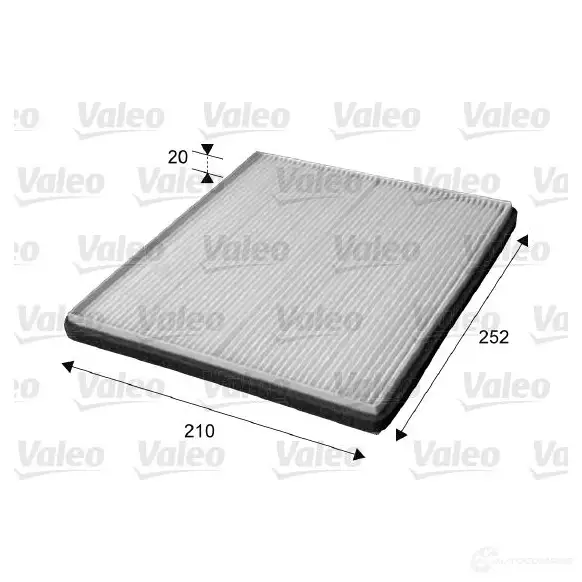 Салонный фильтр VALEO 235518 715655 00 MM3ZK 3276427156553 - Изображение 1