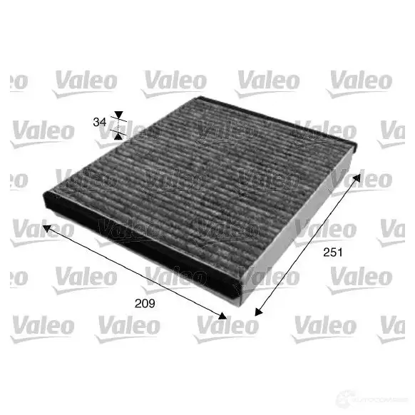 Салонный фильтр VALEO 3276427156287 235492 715628 4O YEE - Изображение 1