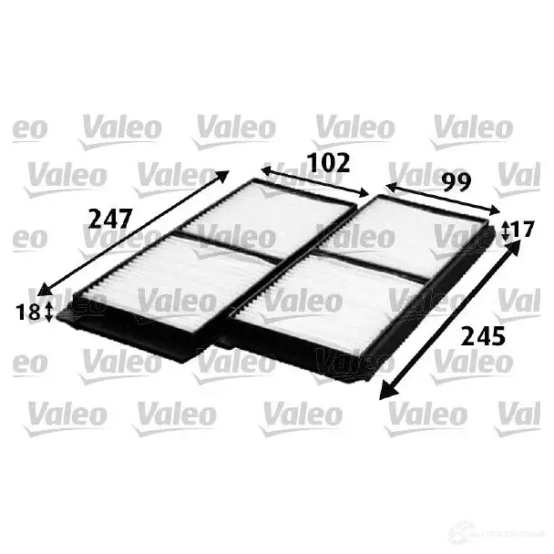 Салонный фильтр VALEO 715642 235505 3276427156423 E VINC41 - Изображение 1