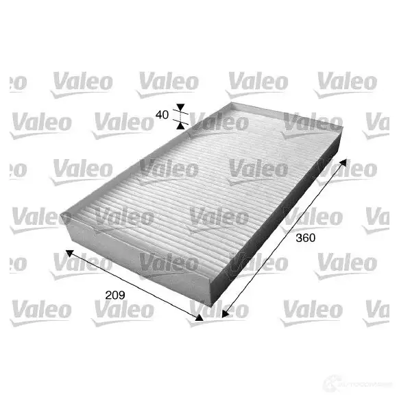 Салонный фильтр VALEO J87P QT 235654 716025 3276427160253 - Изображение 1