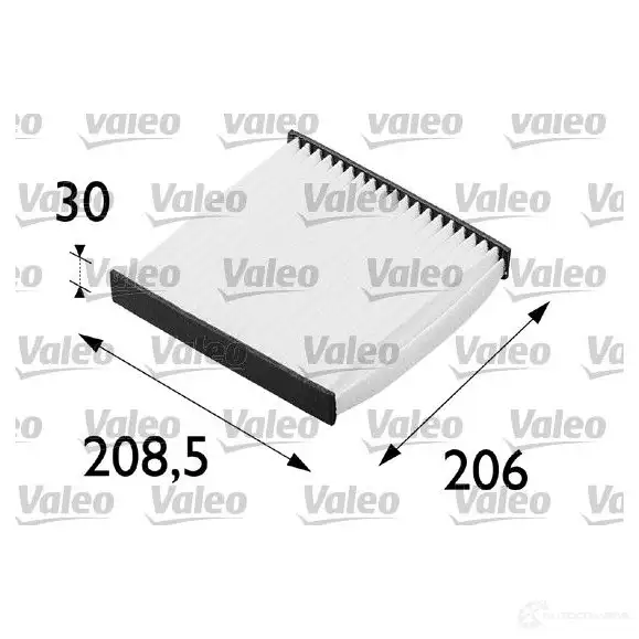 Салонный фильтр VALEO H EG2D 698594 234303 3276426985949 - Изображение 1