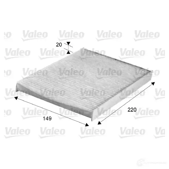 Салонный фильтр VALEO 716047 235676 QYE9N L 3276427160475
