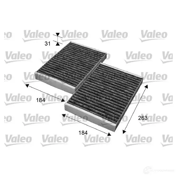 Салонный фильтр VALEO 715643 3276427156430 235506 WO XLV - Изображение 1