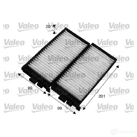 Салонный фильтр VALEO 715566 D7T JU0 3276427155662 235433 - Изображение 1
