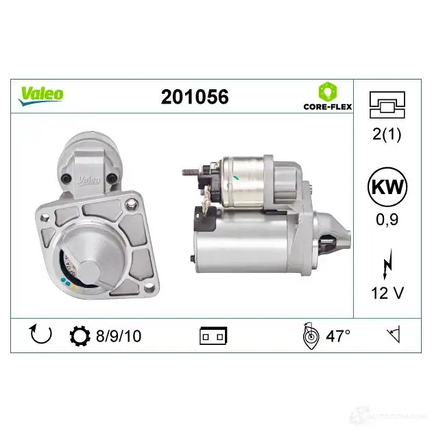 Стартер VALEO 1437849933 2 GIOOA 201056 изображение 3