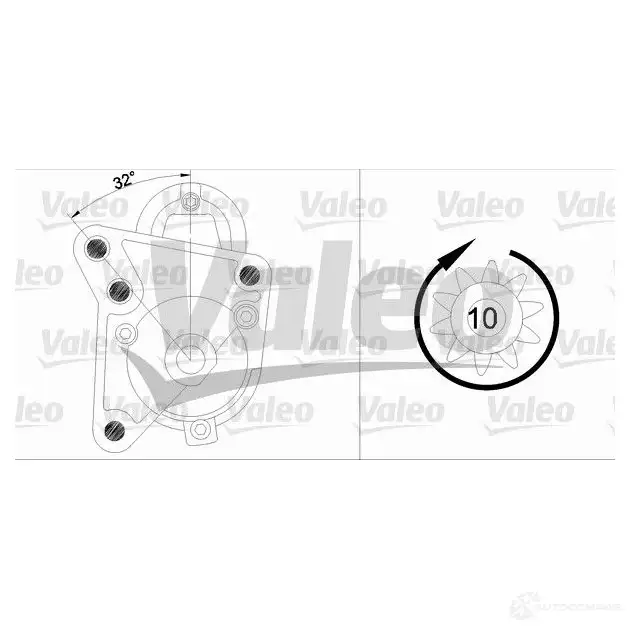 Стартер VALEO D6RA73 1 87769 228101 455738 - Изображение 1