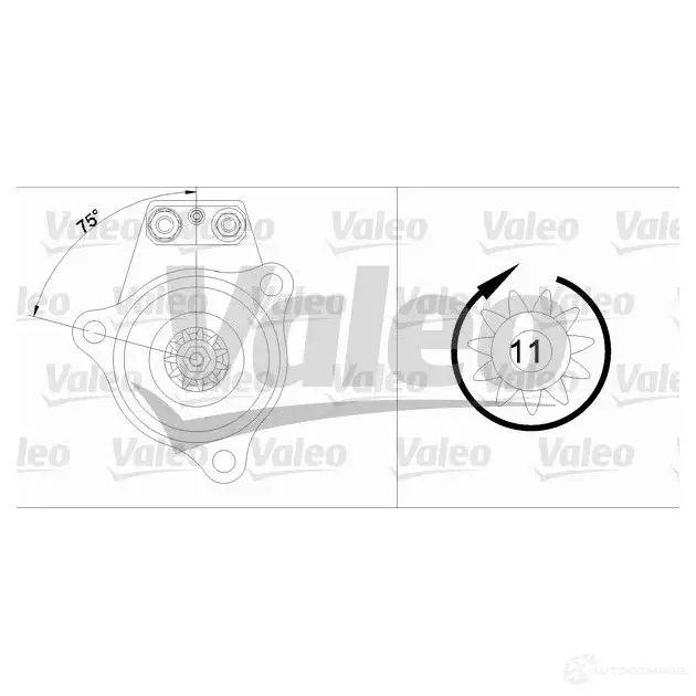 Стартер VALEO D25 BI 1CFT69 227946 455523 - Изображение 1
