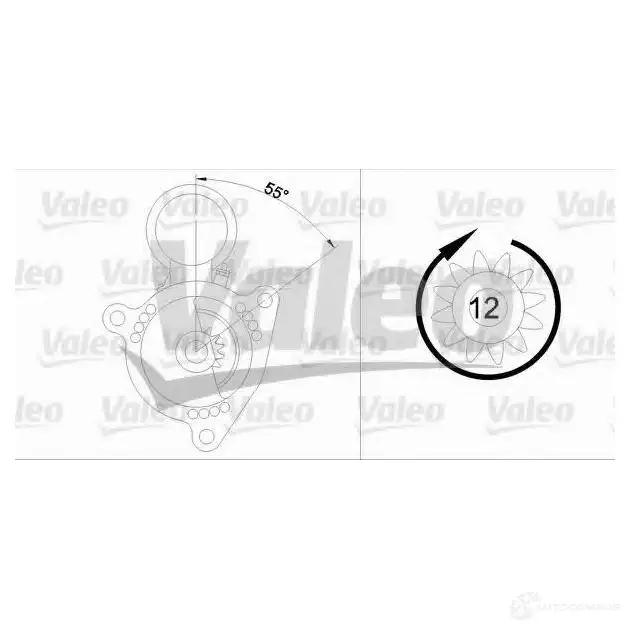 Стартер VALEO 6CQ TI 455627 3276424556271 228042 - Изображение 1