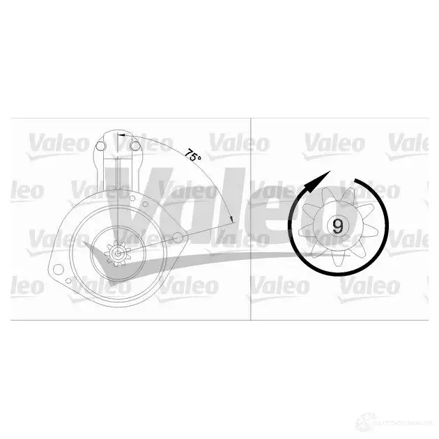 Стартер VALEO 228152 XQFT MDP 455914 3276424559142 изображение 0