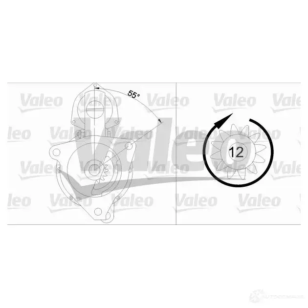 Стартер VALEO 227934 D1 3HP705 LJ85O 455510 изображение 0
