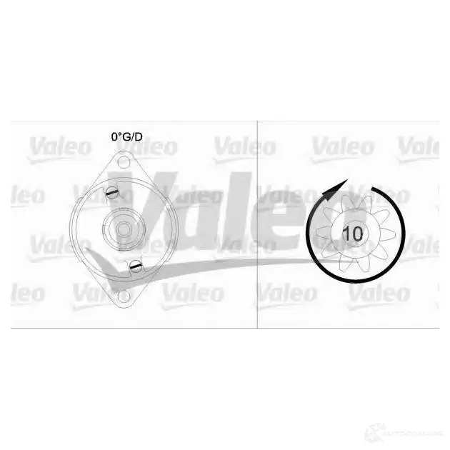 Стартер VALEO WOQ PS 3276424332738 433273 225573 - Изображение 1