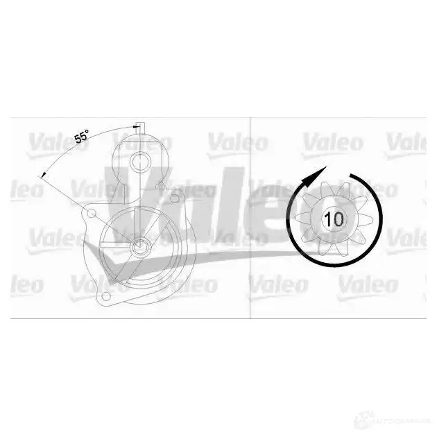Стартер VALEO 433316 D11E13 7 225602 D11E154 - Изображение 1