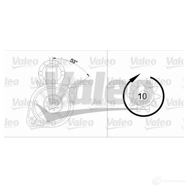 Стартер VALEO JSZ 6PL8 3276424555632 101719129 455563 - Изображение 1