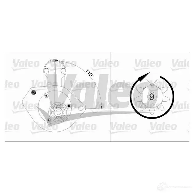 Стартер VALEO 3276424557438 W TRSZ 228106 455743 - Изображение 1