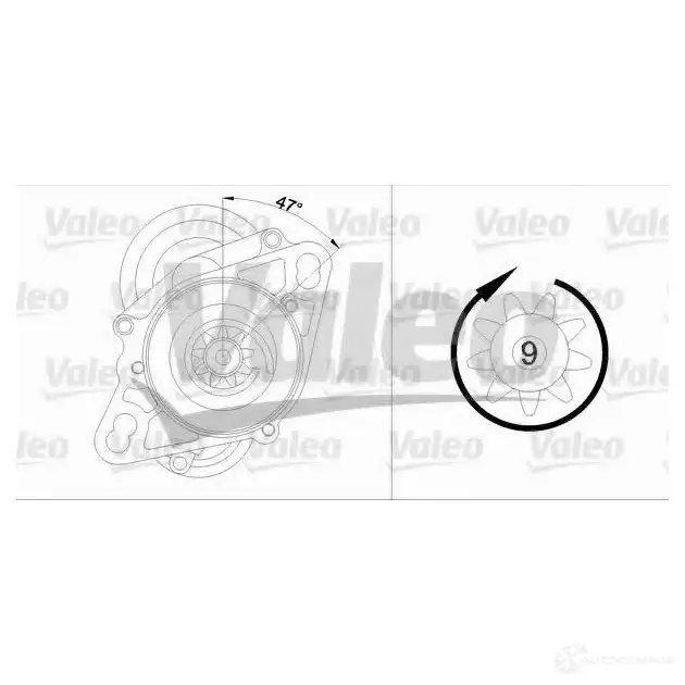 Стартер VALEO D7RS1 455717 18 6980 228084 изображение 0